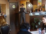 Vita Rama health lecture in health restaurant Veggic, Plovdiv 